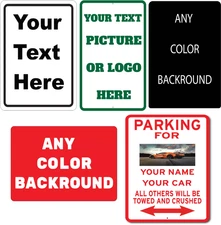 Personalized Custom Metal Aluminum Sign for Outdoor, Indoor, Home Office, Yard