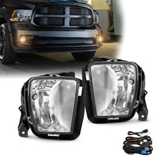 Fog Lights For 2013 2014 2015 2016 2017 2018 Dodge Ram 1500 With Switchwiring
