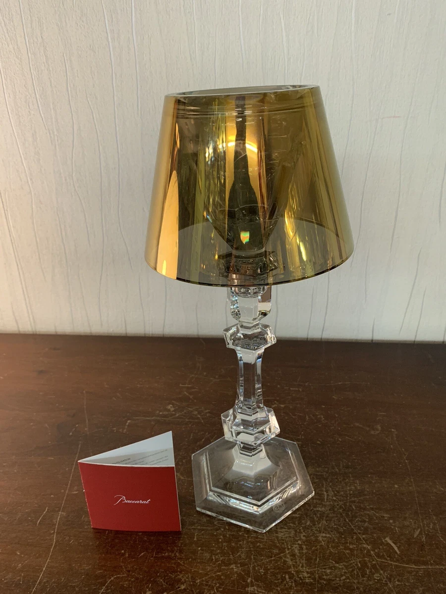 2 Candlesticks Gold Our Fire Crystal Baccarat Price per Unit eBay