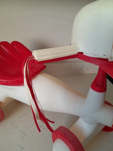 Rare Vintage 80s Processed Plastic Co Blow Mold Baseball Themed Toddler Scooter - Picture 5 of 12