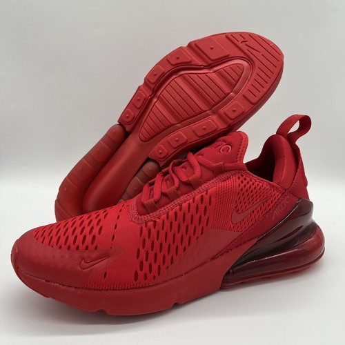Nike Air Max 270 Shoes Triple University Red CV7544-600 Men's Multi Size NEW | eBay