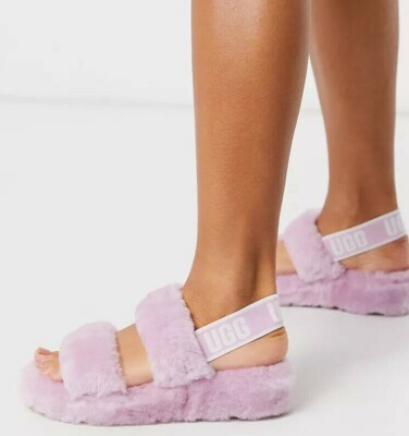 NEW UGG Oh Yeah Genuine Shearling Slingback Slipper, California