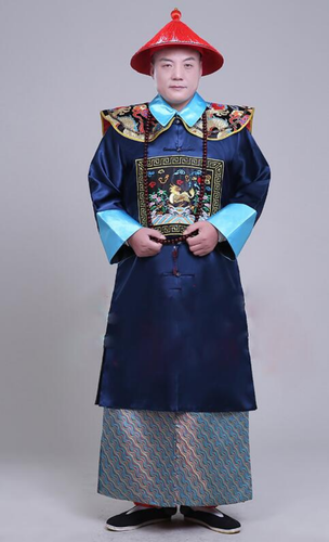 Nueva Llegada Negro Dinastía Qing Disfraces de Ministro Ropa Masculina Antigua - Imagen 15 de 19