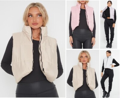 EX STORE Damen Frauen dicke Jacken gefütterte Weste wattierte Weste Bodywarmer