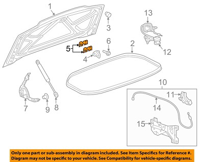 Chevrolet GM OEM 14-18 Corvette Trunk Lid-Striker Shim 13584212 | eBay