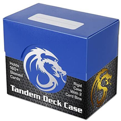 Yugioh BCW Supplies BLUE Tandem Deck Box/Case Holds (160 Cards)
