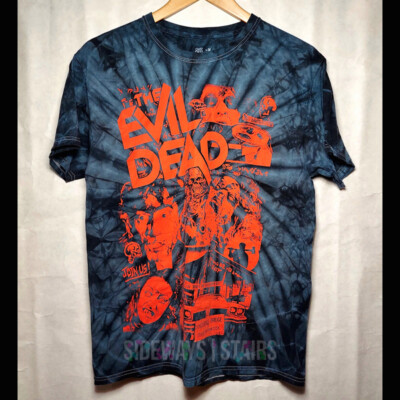 EVIL DEAD TIE DYE T-SHIRT blood variant Medium CavityColors exclusive OOP  RARE