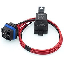 60/80 Amp 12 Volt Waterproof Automotive Relay Pigtail 5-Pin Heavy Duty 12 AWG