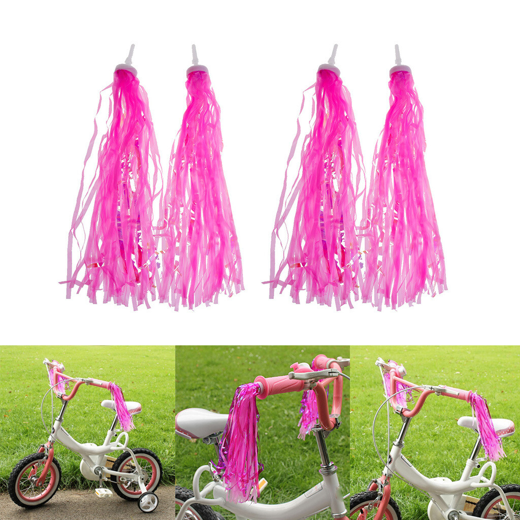 Pink Tricycle Handlebar Grips With Streamers BICYCLE GRIPS