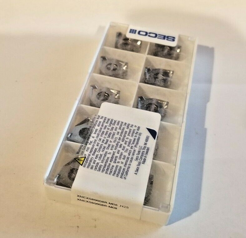 XNEX 080608R M08 H25 SECO *** 10 INSERTS *** 1 FACTORY PACK ***