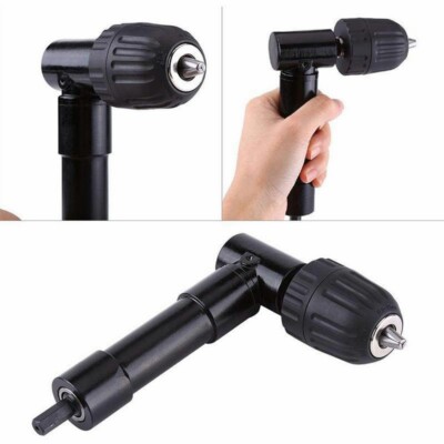 Drill Angle Attachment 90 Degree Right Angle Drill Attachment - 8mm Hex Shank Adapter For Tight Spaces Drill Press