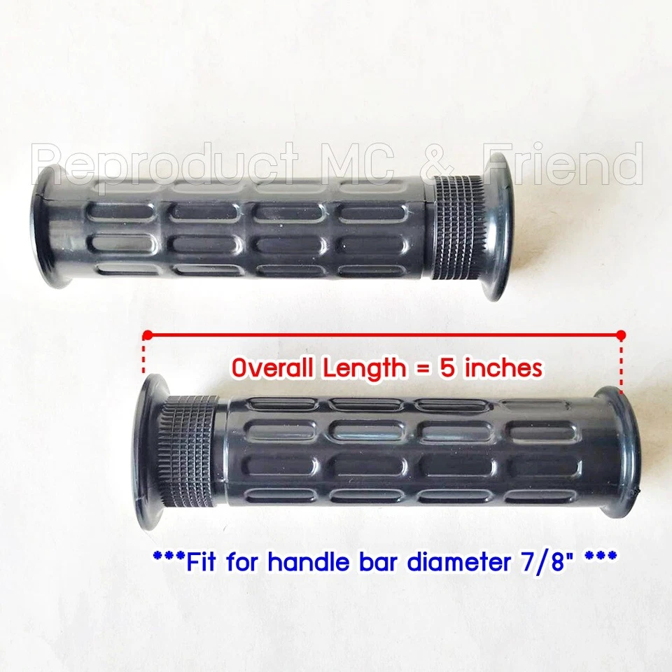 Mango de goma para Honda SL100 SL125 SL175 SL350 SL70 ST90 CT90 (K6/'76/'77/'78) Foto 2 de 4