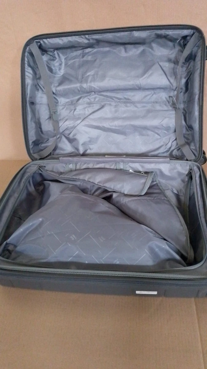 It Luggage Suitcase Metal Grey Eco Friendly 8 Wheel Medium Trolley 91 liter