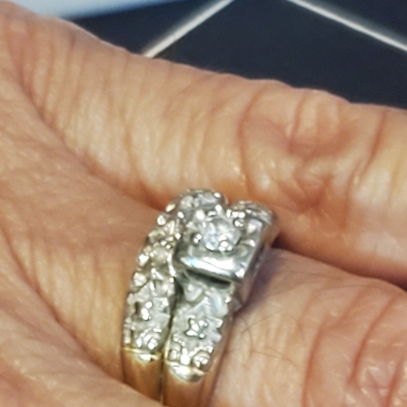 Vintage Womens Wedding Ring Size 8, 10K Gold Diamond Tested eBay