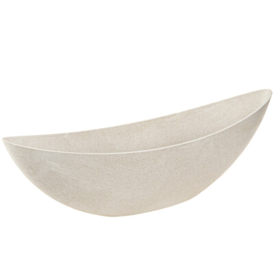 Pflanzschale Schiff Dekoschale Oval Beige 55cm Innen/Außen