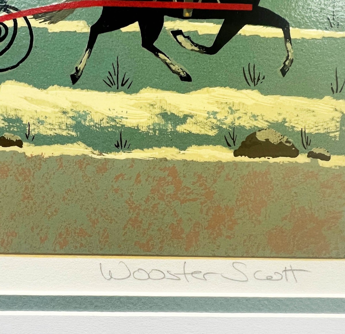 Jane Wooster Scott リトグラフ「チェサピークの野生の白鳥」 Wooster