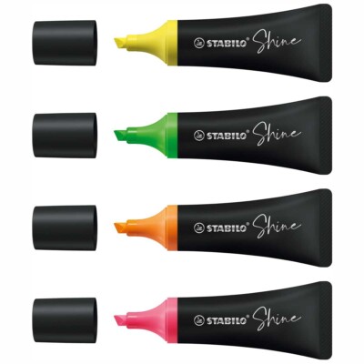 STABILO Textmarker SHINE 76/4 4 Farben 2-5mm