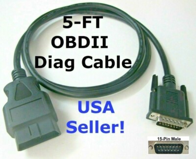 OBD2 OBDII Data Cable for Vgate VS450 VS550 VS580 VS600 VS890 Scan Code Reader