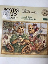 Boyd  s Bears  Friends 1st Edition Rubber Stamp Kit Emma  Bailey