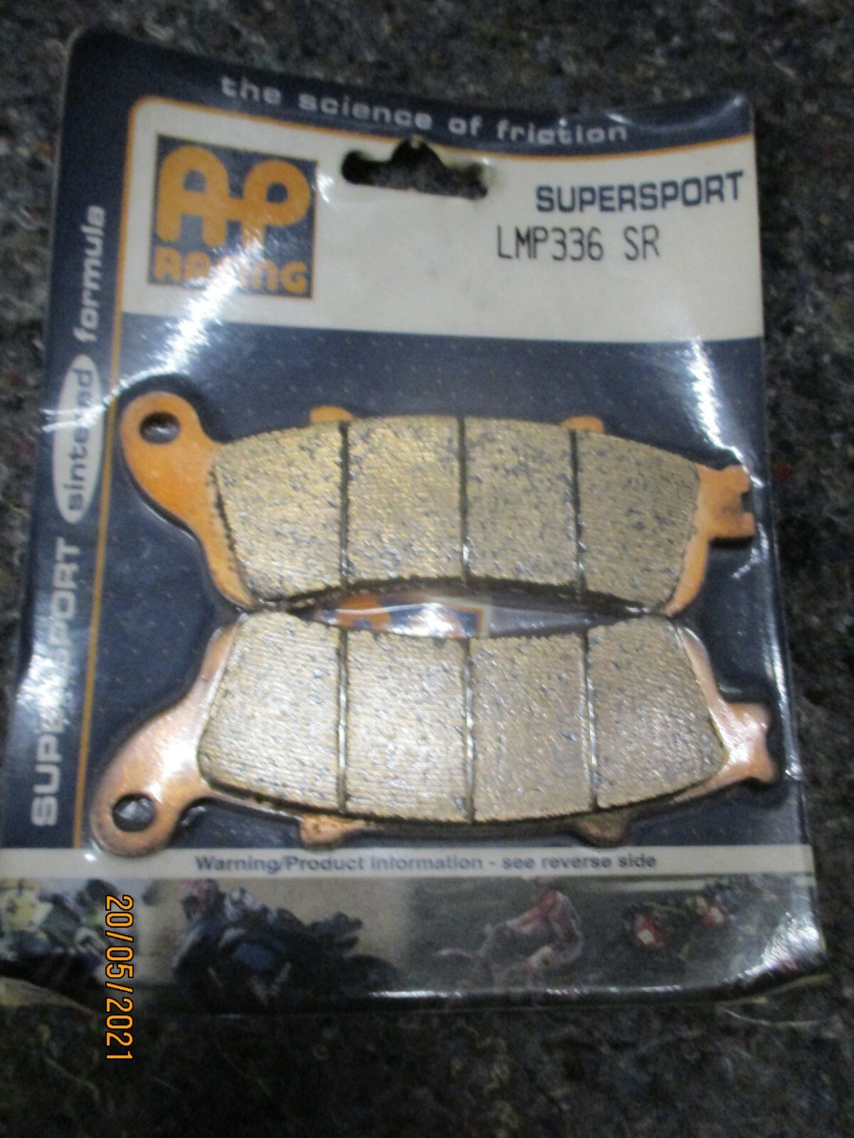 Plaquettes de frein AP RACING LMP336SR pour moto Honda