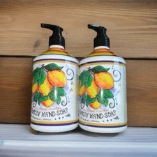 NEW~ (2 Pack)~HOME & BODY CO. LEMON HAND SOAP 21.5 FL OZ.