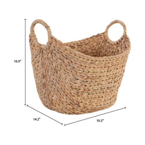 Extra Large Water Hyacinth Woven Storage Basket Durable Decorative Organizer New - Picture 6 of 8