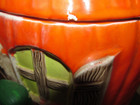 ~VERY RARE~ Gnome Pumpkin House Cookie Jar Canister Halloween 14” Tall Large — photo 6