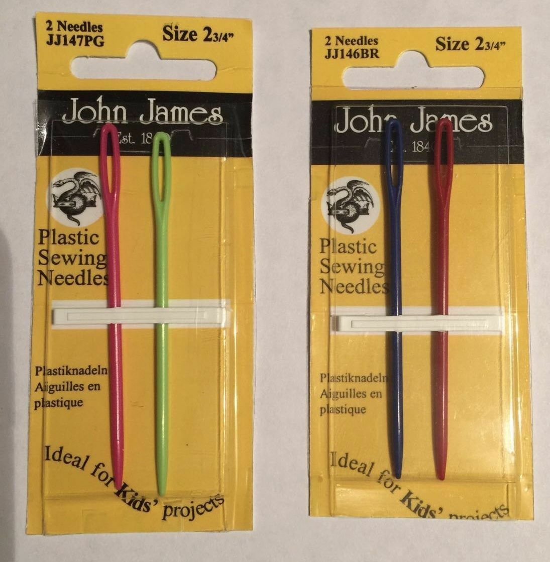 JOHN JAMES Hand Sewing Needles ALL STYLES SIZES SEWING CRAFT
