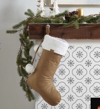 koolaburra by ugg faux suede stocking tan chesnut Christmas retail 40