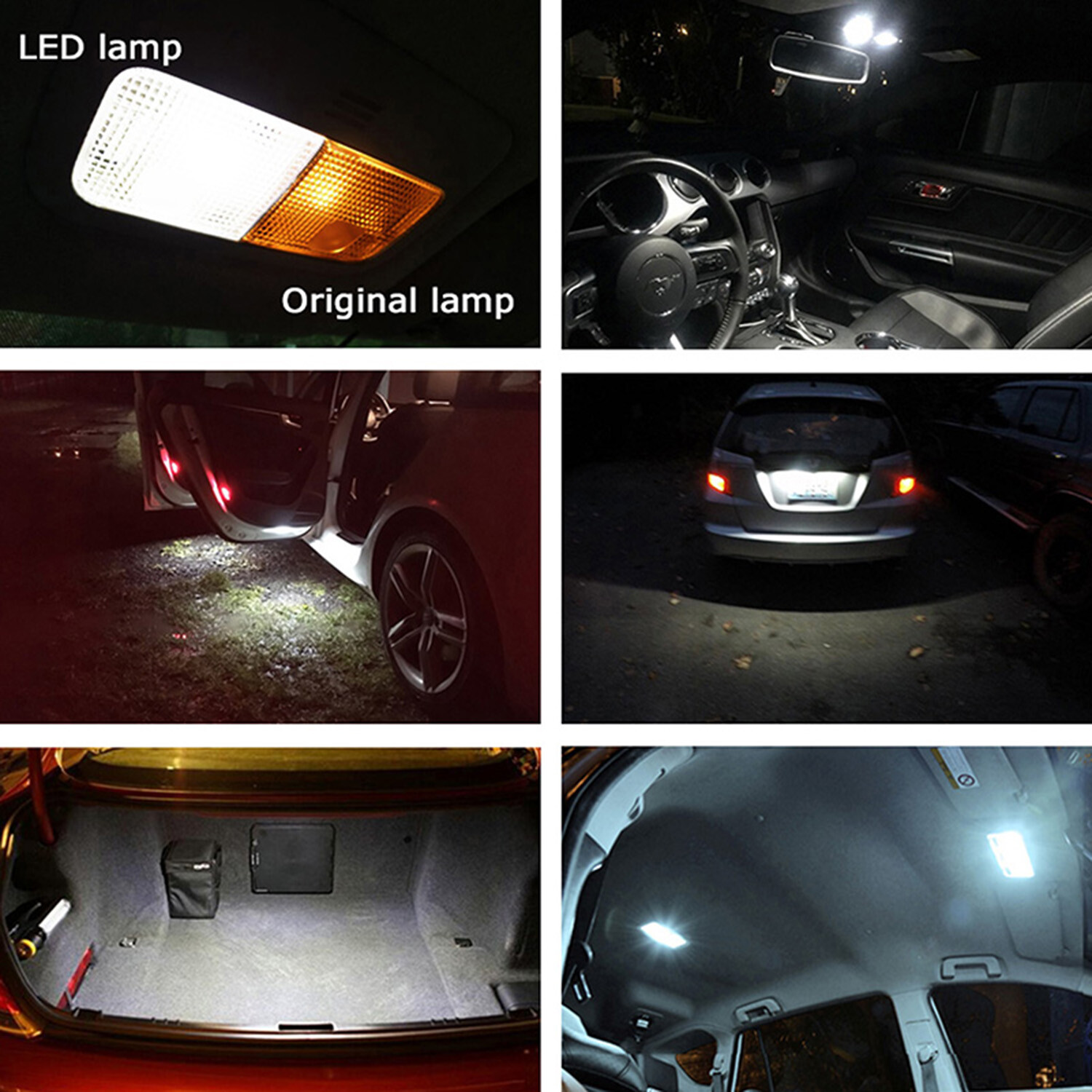 31MM FESTOON 6-SMD LED 2X INTERIOR DOME MAP LIGHT BULB 12V CAR AUTO PARTS AUXITO