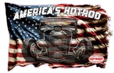 Americas Hotrod Decal 12 X 8