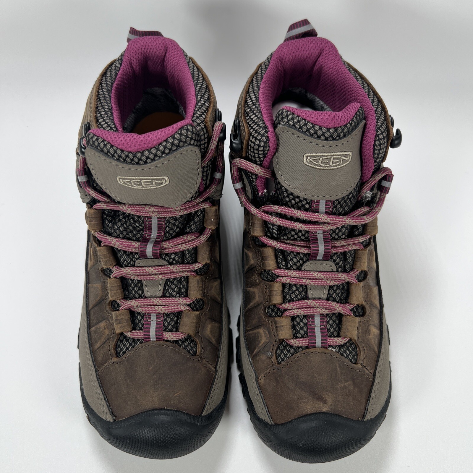 Stivali casual Keen Targhee III Mid WP impermeabili da trekking bianchi Boysenberry 1018178