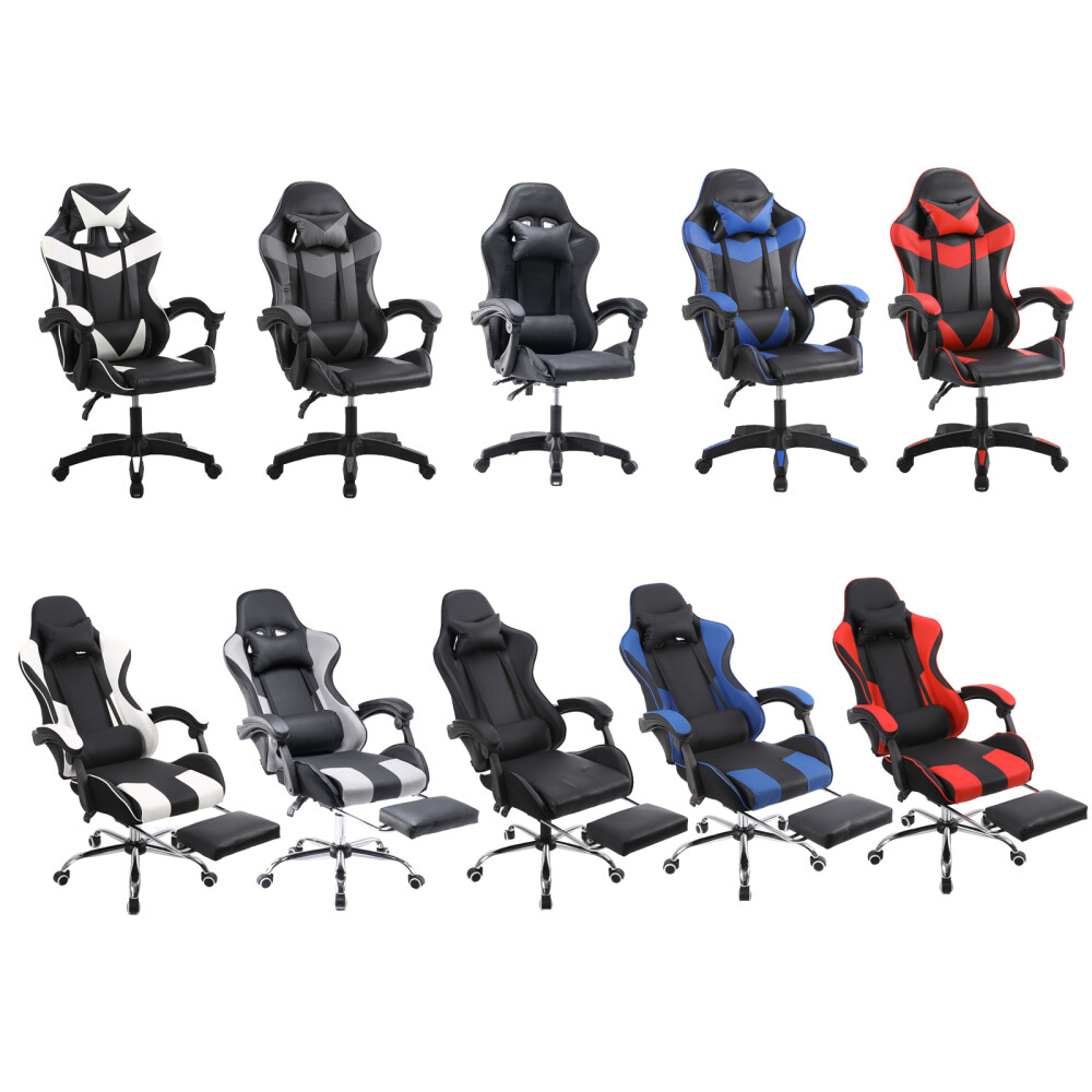 Racing-style Ergonomic Office Chair with High Backrest Reclining