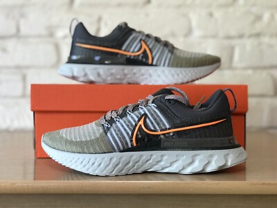 Nike React Infinity Run Flyknit 2 MFS Grey Running Shoe Mens Size 8 DC4577-001