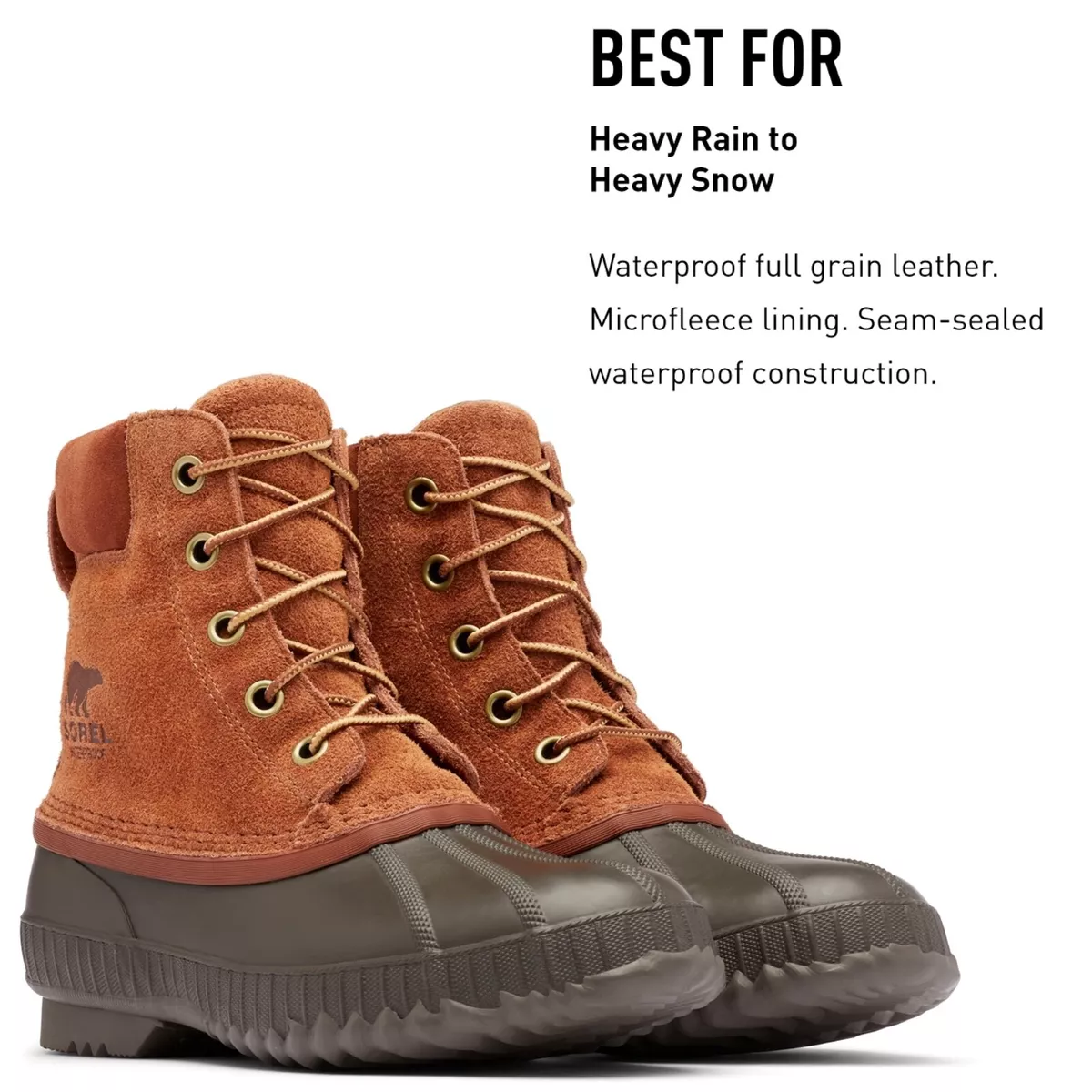 SOREL Men s Cheyanne II Waterproof Insulated Winter Boot Leather