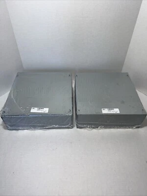 2) Cooper B-Line 12124 SC NK Junction Boxes 12” x 12” x 4” Screw Cover (2-PACK)