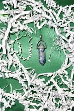 Hexagonal Chakra Pendant with 18” Stainless Steel Chain 