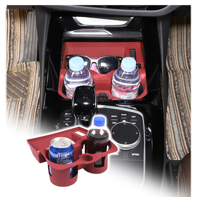 Volcano Red Console Wireless Charging Cup Holder For BMW X3i X3 X4 2018-2023