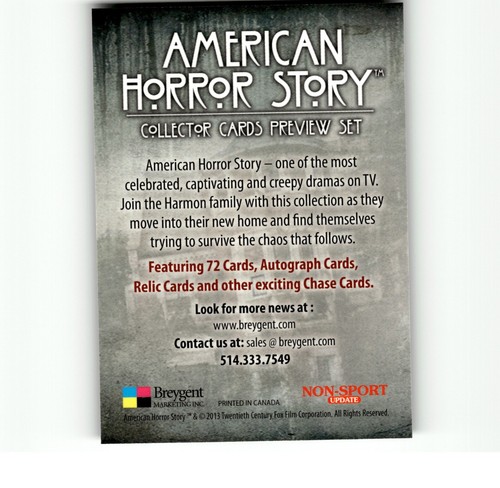5-04-06 PWE Stock Photo . PROMO 2013 american horror story non-sport update (31) - Picture 2 of 2