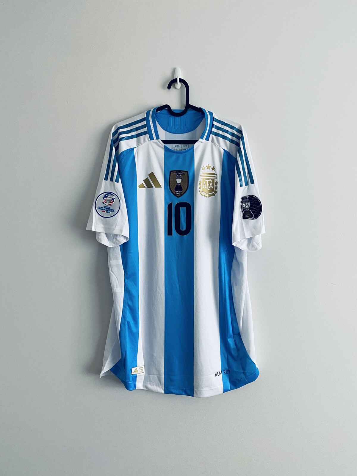 Argentina Home Player Issue Shirt Jersey 2024 Copa America No.10 Messi 2XL