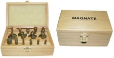 Magnate WB-15 15-Piece Router Bit Set, 1/4" Shank
