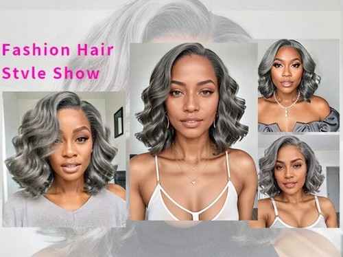 Loose Wave Lace Front Bob Wig Human Hair Side Part 5x5 HD Closure Lace Wig - Picture 14 of 19