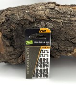 Fox Edges Naturals Lead Clips & Pegs Gr. 7 10 StüCk Karpfenangeln