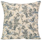 The Chinese on a Wheelbarrow Blue 19x19 in French Tapestry Cushion Cover