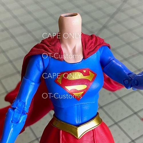 CAPE ONLY - Wired Cape Supergirl DC Rebirth Mcfarlane DC Multiverse 7" - Picture 6 of 7