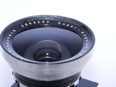 Schneider Super Angulon 165mm f8 Wide-Angle Lens. Covers