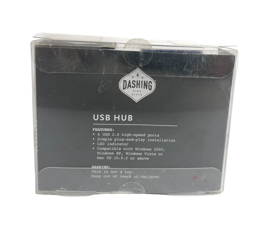 Dashing USB Hub 4 USBs 2.0 High-speed ports with LED indicator NEW