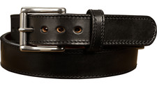 Black Stitched Steel Core Max Thickness Bullhide Gun Belt Quality USA Handcrafte