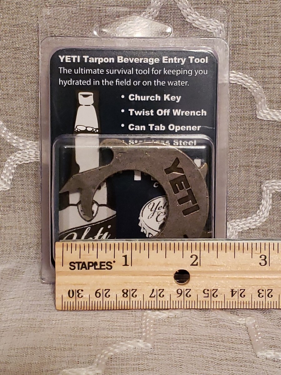 Yeti Coolers Tarpon Keychain Bottle Opener Beverage Entry