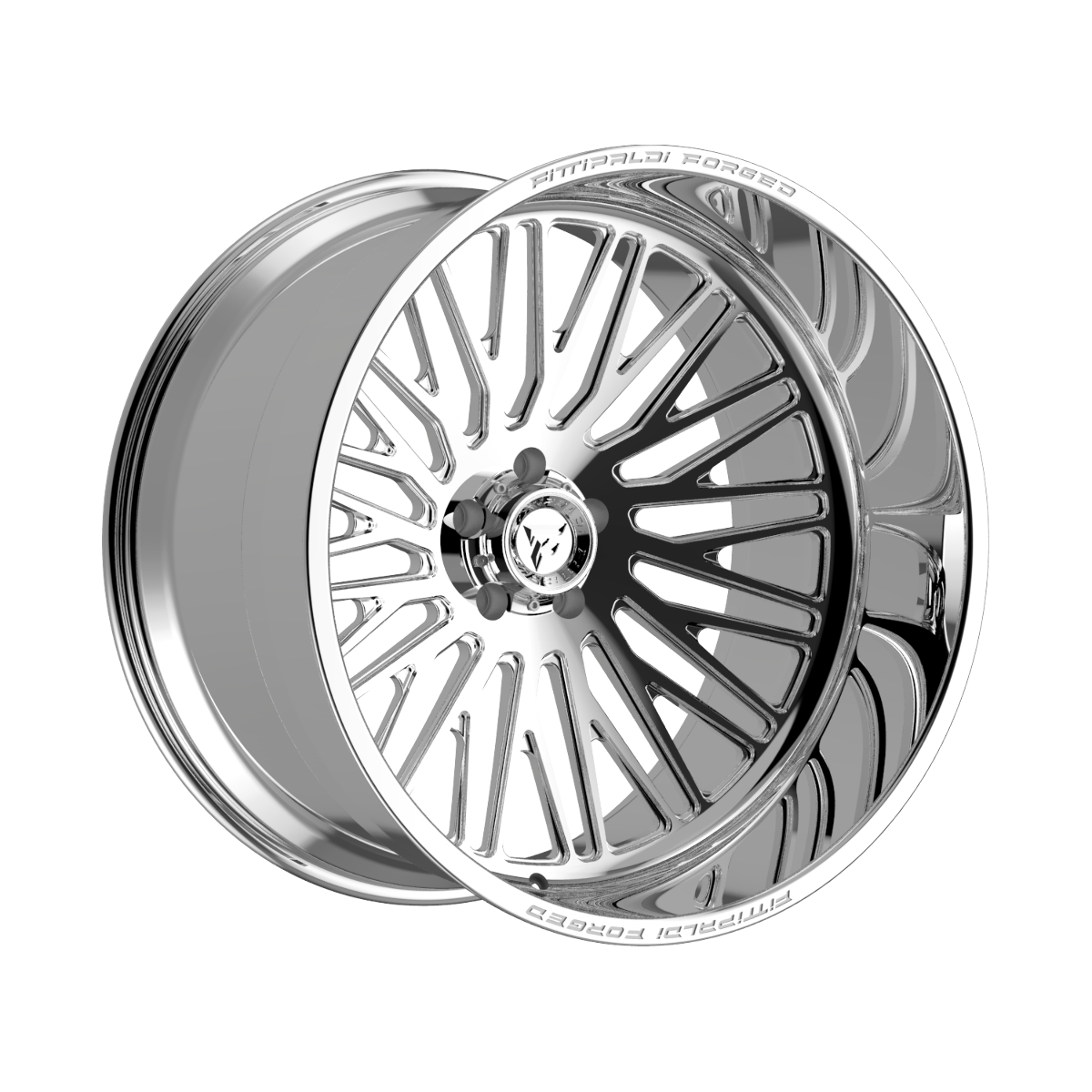 30" Fittipaldi Off Road FTF505P 30x16 Polished 8x6.5 Wheel 101mm Truck